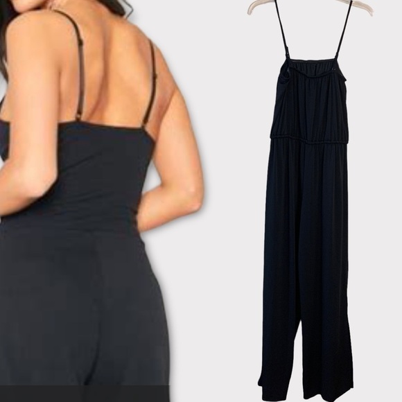 NWT Maurices Black Sleeveless Stretch Split Leg Jumpsuit Sz M - Picture 5 of 10